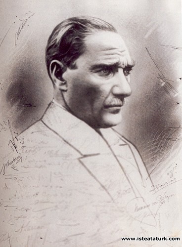 Ratip Tahir Burak, Atatürk Çizimi, 1925