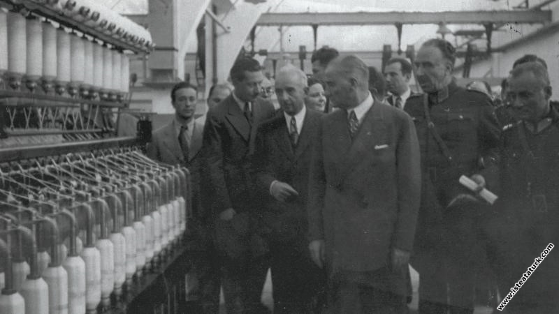 Atatürk, Sümerbank Nazilli Basma Fabrikasının ...